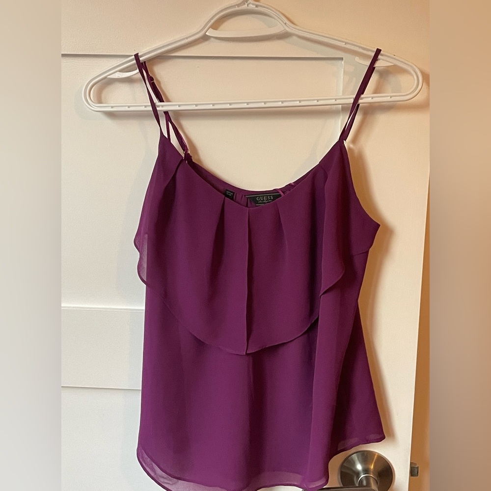 Guess burgundy top. Size XS